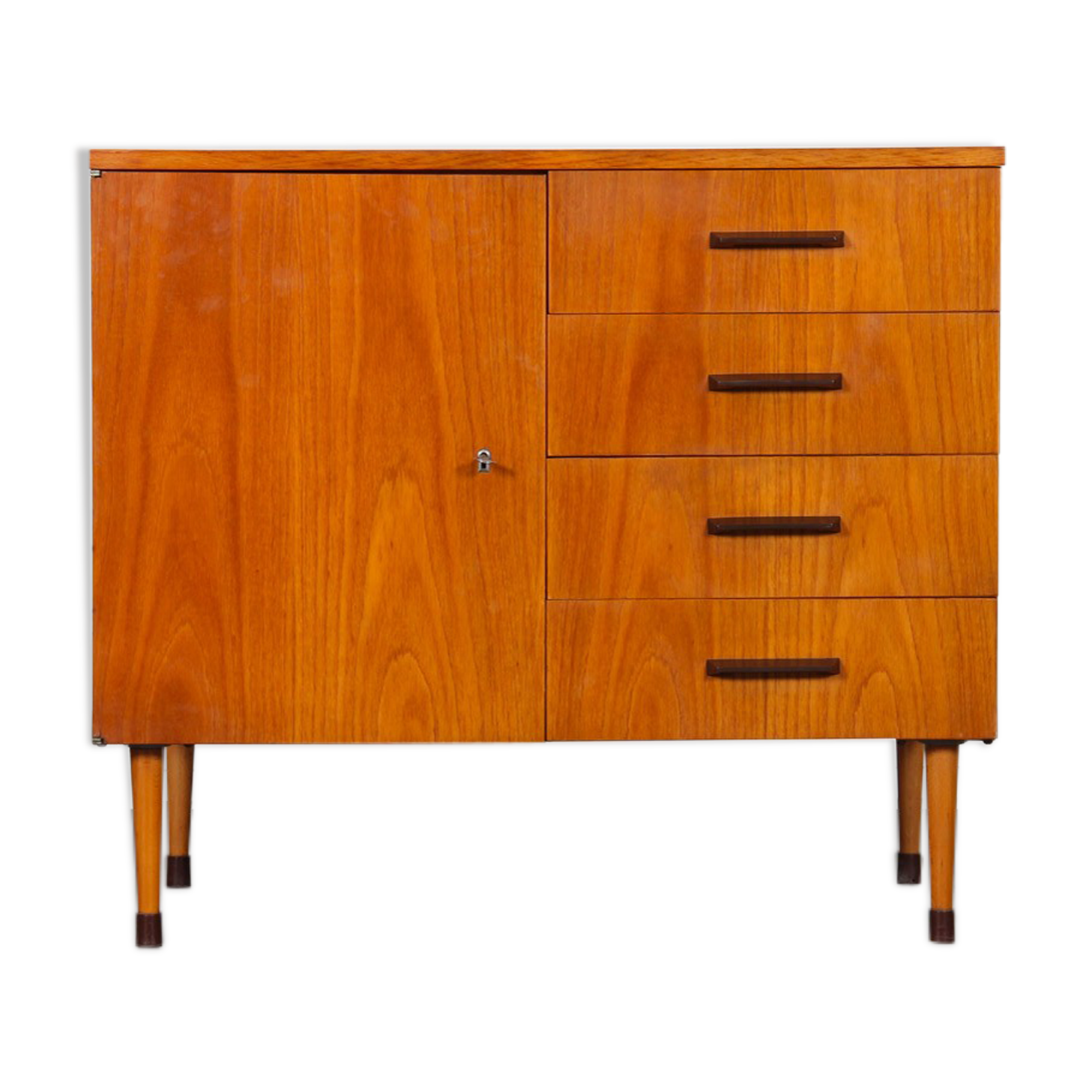 Vintage wooden chest of drawers by UP Zavody circa 1960