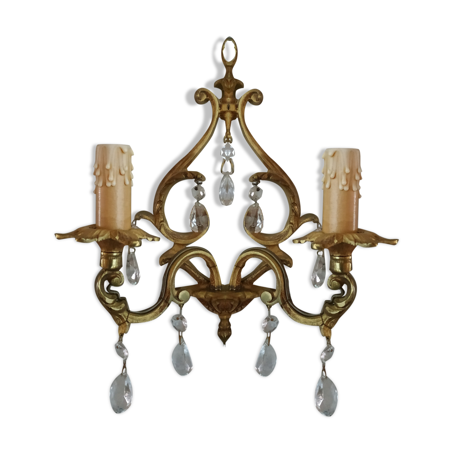 Bronze and stamps sconce