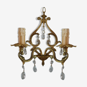Bronze and stamps sconce