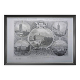 The main cities of the North, vintage engraving, printed in 1883.