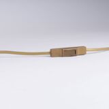 Philippe Barbier lamp travertine brass Hollywood Regency