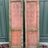 Pair of patinated wooden shutters