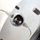 Paire de suspensions chrome Space Age vintage