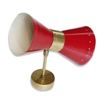 Red diabolo wall lamp