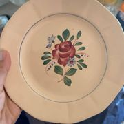 Set of 6 small dessert plates Digoin Sarreguemines 9177