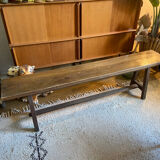Solid oak bench
