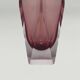 1960s Flavio Poli for Seguso Sommerso Murano Glass Vase. Made in Italy