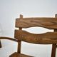 Paire de fauteuils lounge brutalistes en chêne massif par Dittmann & Co., 1970s