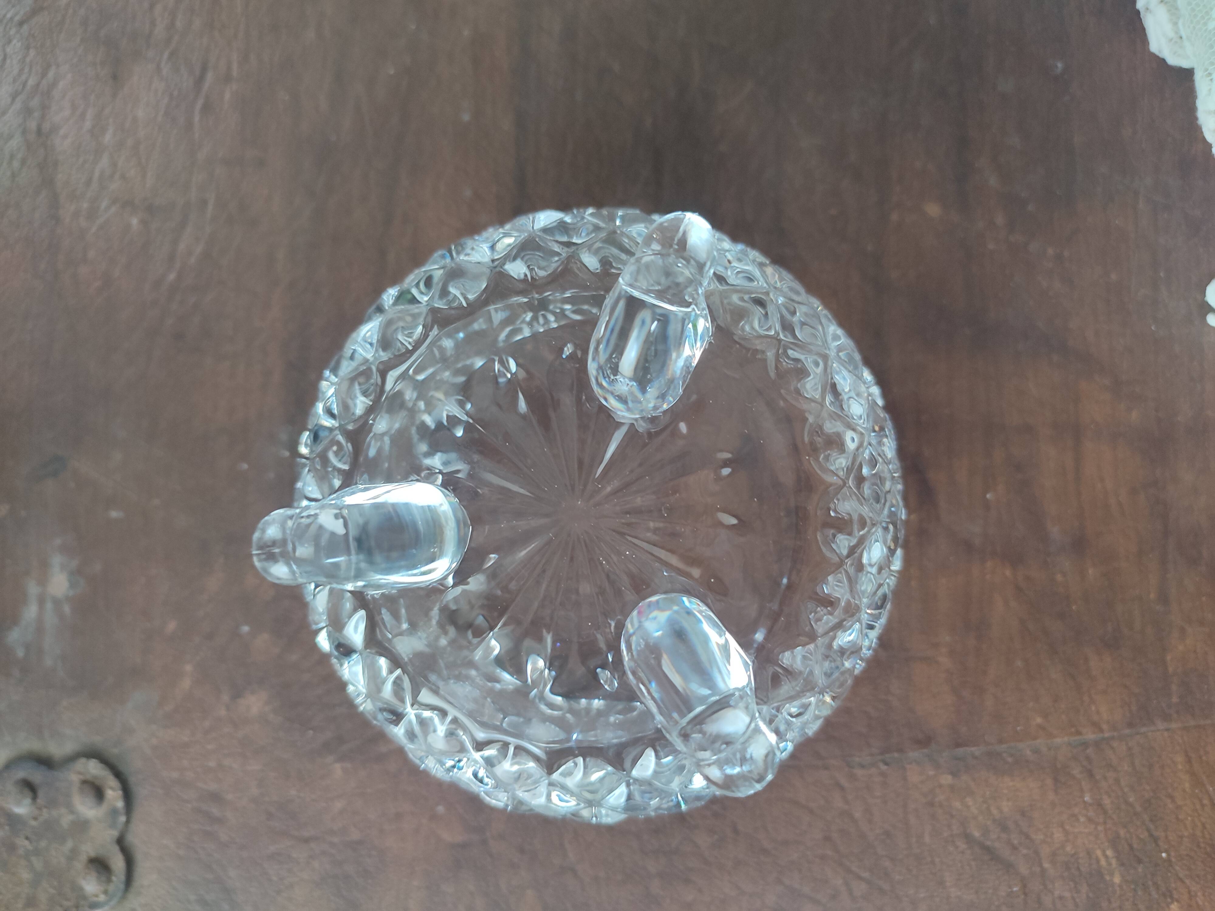 Butterfly crystal glass candy box