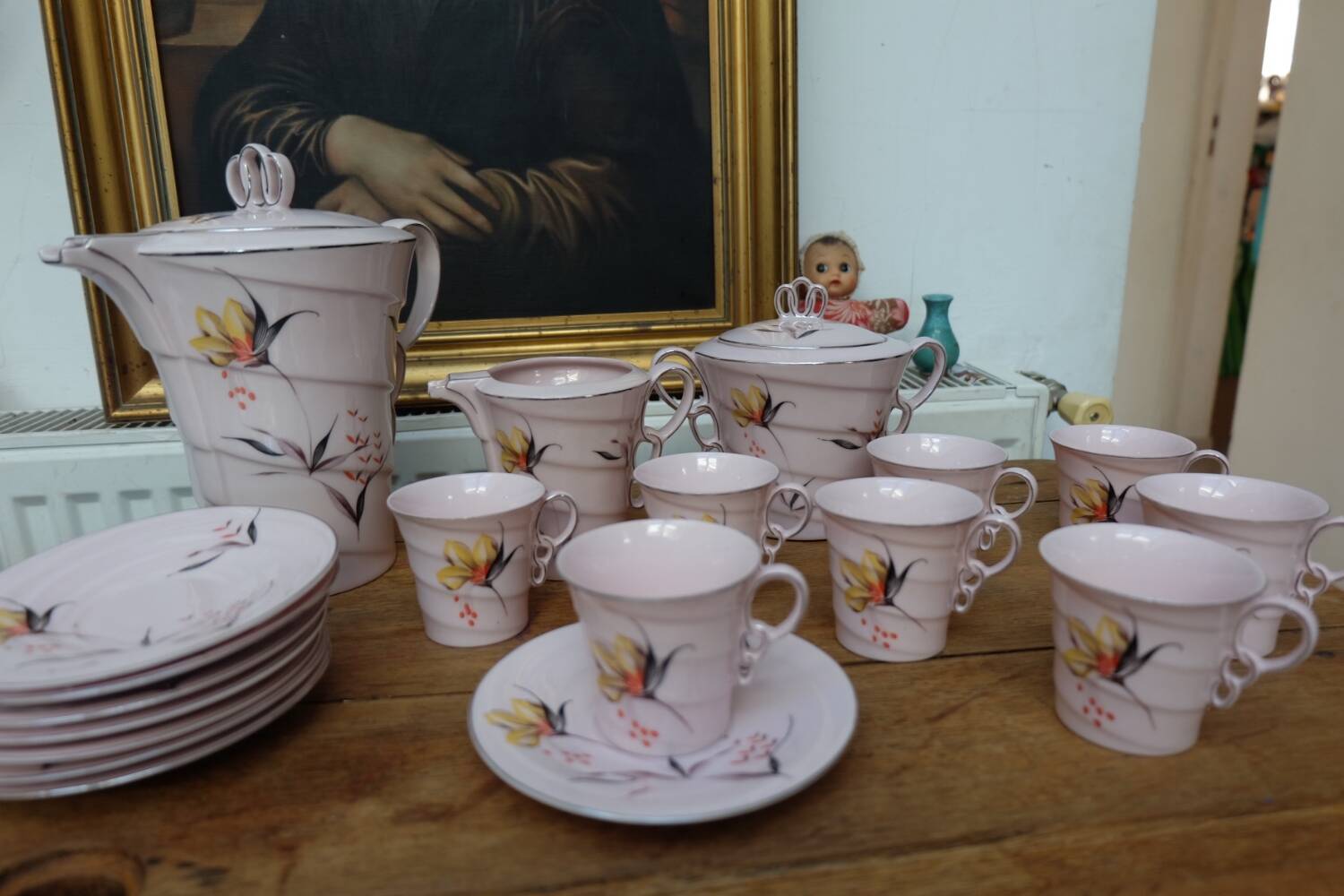 Service à Café/thé Epiag Czechoslovakia - Début XXe, Porcelaine Blanche