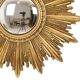 Gold Leaf Sunburst Mirror (Resin, 56cm)