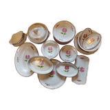 Nideviller earthenware table service Cassandre model 42 vintage pieces