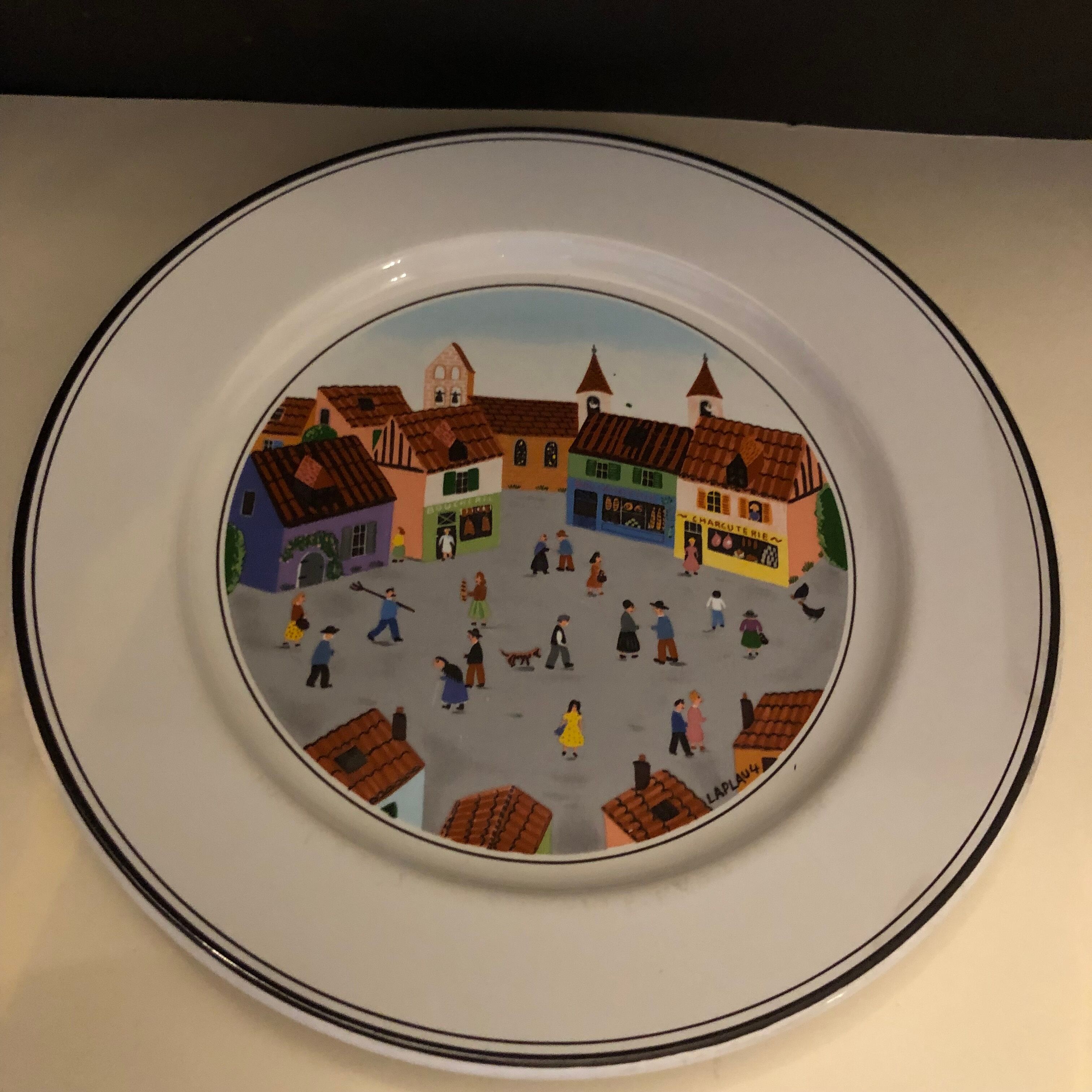 4 plates Villeroy and Boch naïve décor