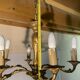 Vintage chandelier in gilded brass with 6 lights - Classic style