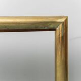 Console en laiton et ronce, modernisme vintage des années 1970