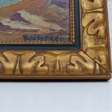 Oil painting on panel signed lower right " Boissereno ".