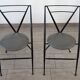 Cinderella folding chair pair by Yamakato, 1980s.