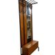 Vintage wooden coat rack with mirror