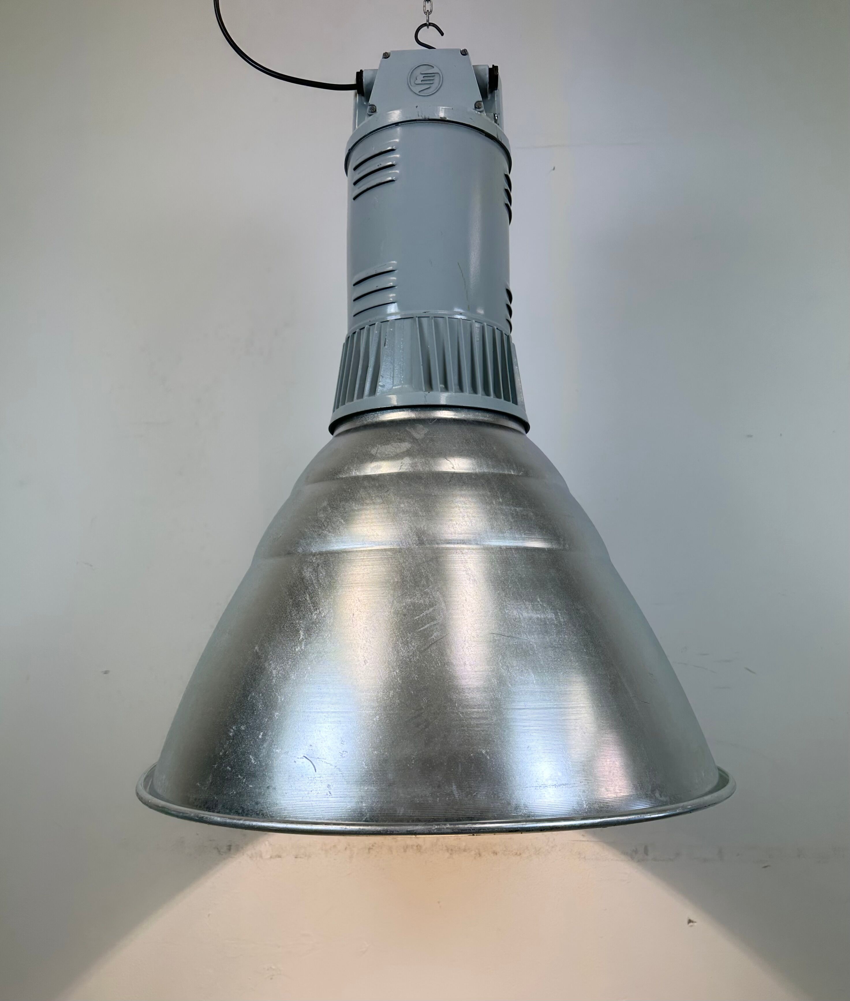 Large Industrial Aluminium Pendant Light from Elektrosvit, 1960s