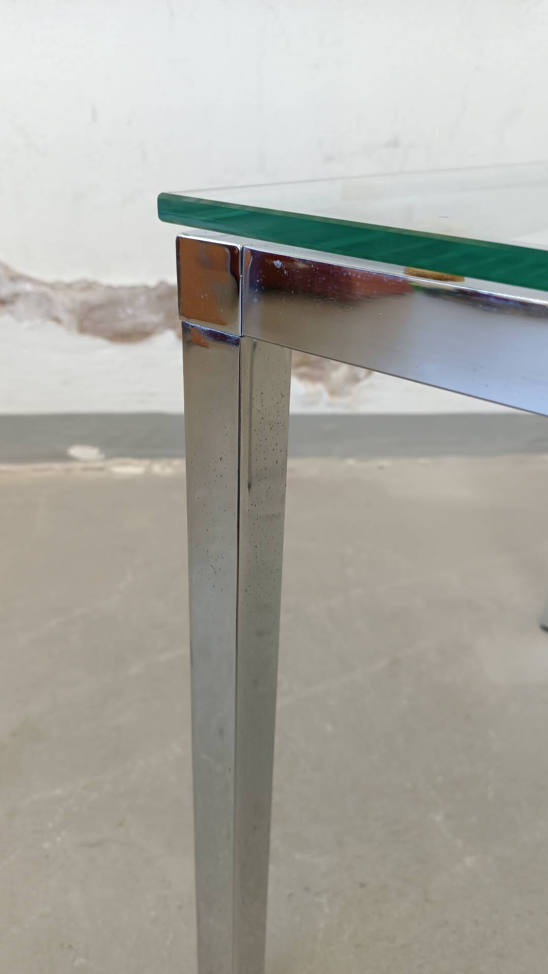 Chrome side table