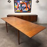 Extendable teak dining table, 1960