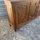 Picard enfilade in Louis XV style made of solid oak.
