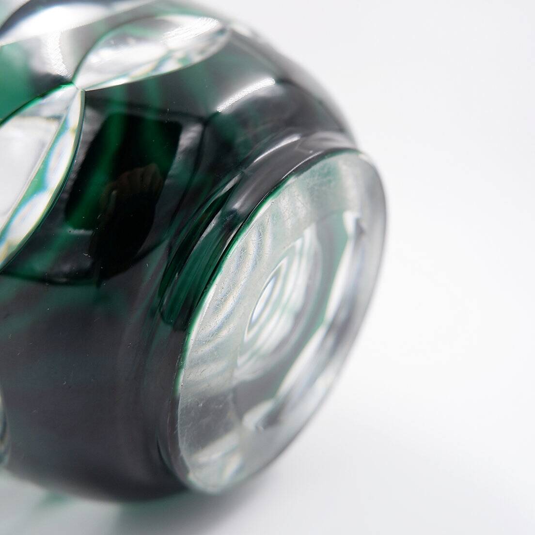 Val Saint Lambert Crystal Art Deco Vase