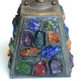 Glass and lead pendant lamp by Peter Marsh, 50s