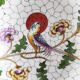 Hand-painted Limoges porcelain bird emptier