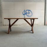 4 chaises et table X-leg Ate van Apeldoorn, années 1970