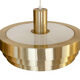 Aluminum and glass pendant light by Vitrika. Denmark 1970s