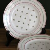 6 assiettes à dessert Lunéville modèle " Yveline"
