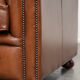 Very spacious 2-seater Chesterfield sofa in cow leather in a English look