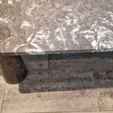Set of 2 marble coffee tables by Angelo Mangiarotti, 1975