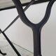Marble and cast iron restaurant bistro table