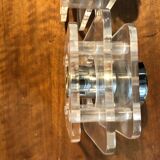 Lampes appliques chrome et plexiglas