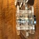 Lamps / chrome and plexiglass appliques