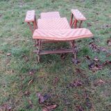 Rattan lounger