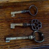 Buffet library two-body antique carved wooden.