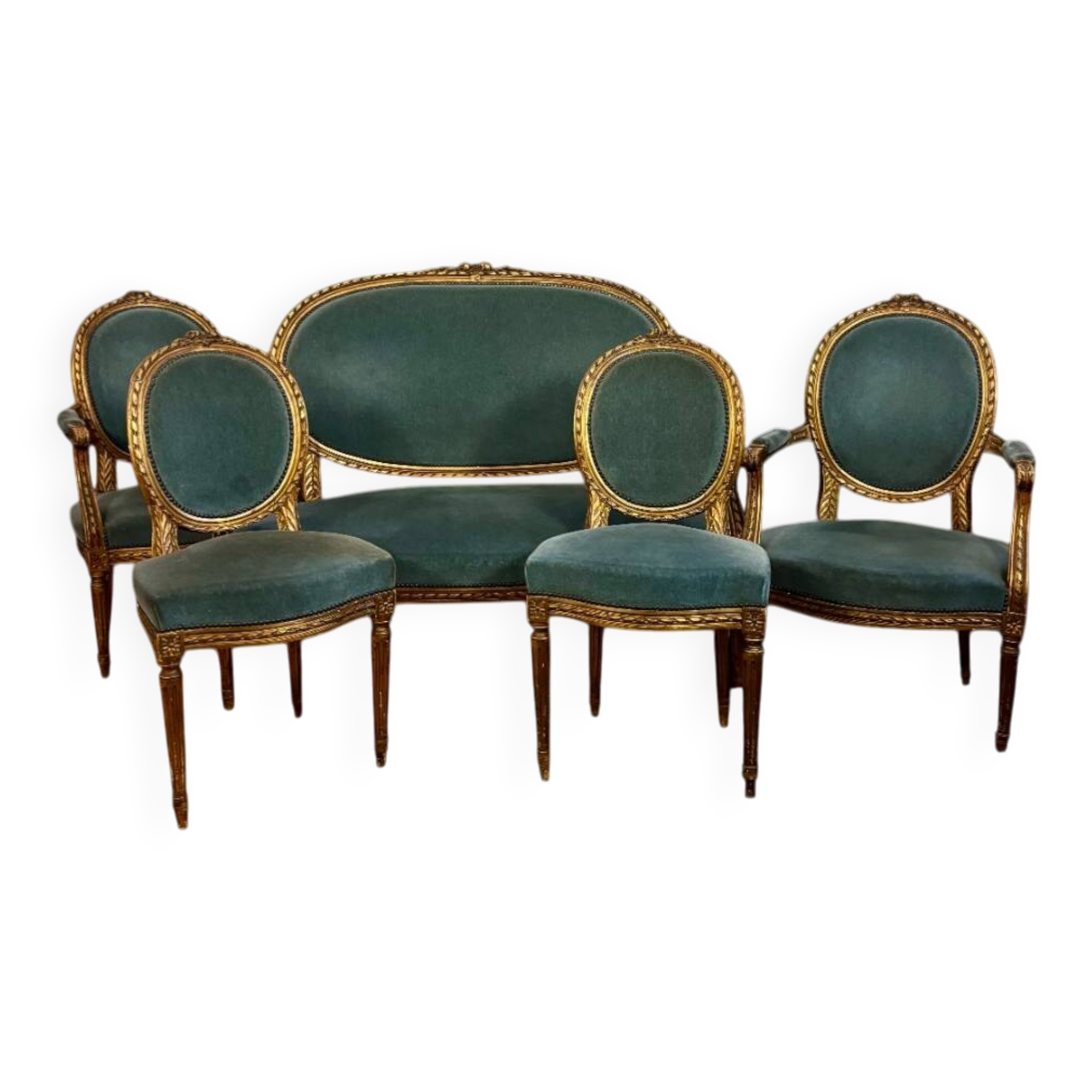 Salon of 5 pieces in Louis XVI style