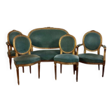 Salon of 5 pieces in Louis XVI style