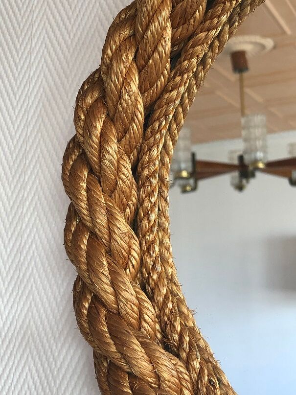 Vintage rope round mirror  32cm