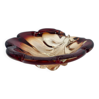 Large vintage murano glass shell, 1960