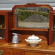 Buffet Art Déco avec guérites et miroir