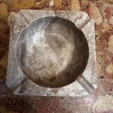 Ashtray, beige marble catch-all.