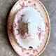 Sauceboat with lid Gien in pink ironstone, "Christmas Roses" service.