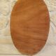 Oval vintage wooden mirror