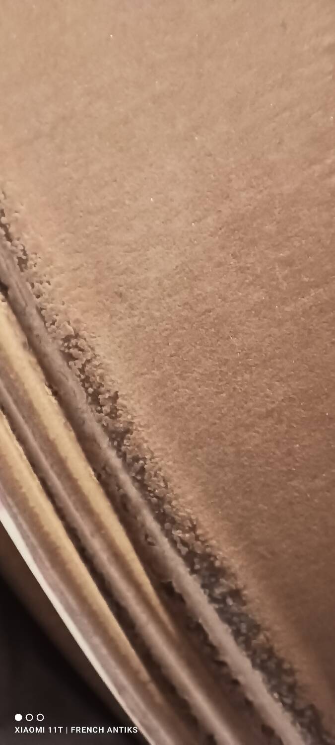 Cheese or cake dome, in iridescent speckled stoneware.