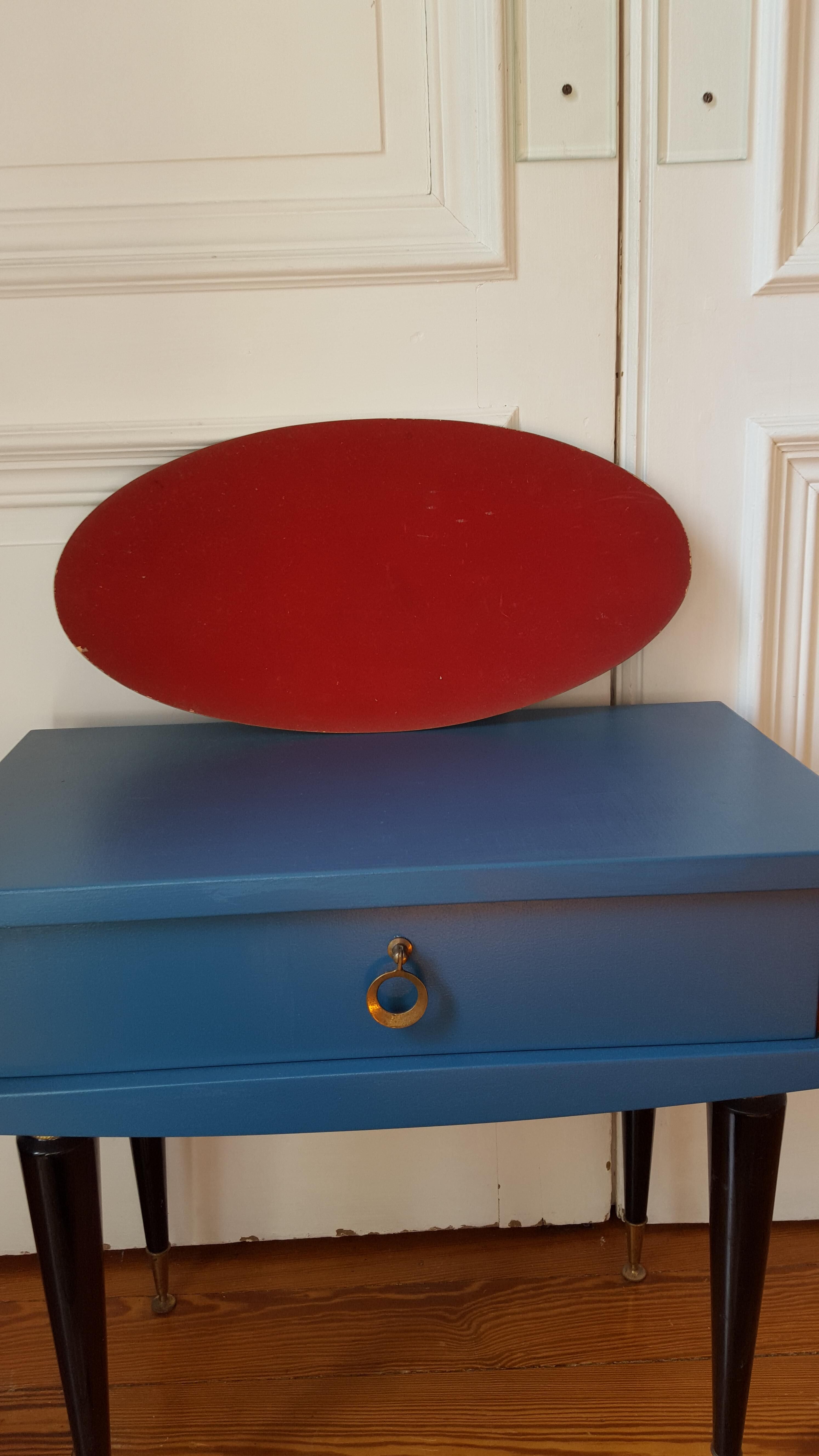 Mirror beveled to ask vintage 50x24cm