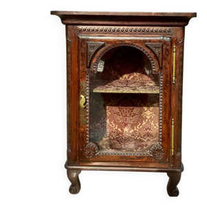 Vitrine à poser en chêne